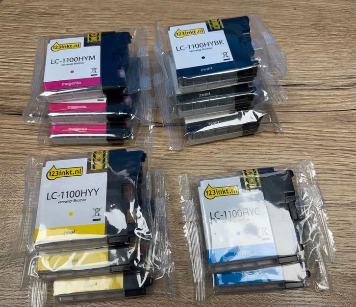 Inktcartridge type LC-1100 serie voor brother inkjetprinters, Computers en Software, Printerbenodigdheden, Nieuw, Ophalen of Verzenden