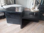 Japandi stijl zwarte houten zware salontafel super mooi!, Ophalen, 50 tot 100 cm, Zo goed als nieuw, Minder dan 50 cm