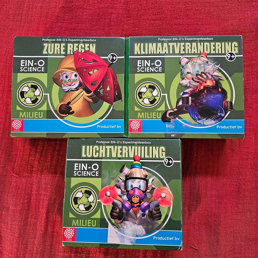 Ein-O-Science 3 experimenteerboxen klimaat en milieu, Ophalen of Verzenden, Nieuw, Knutselen