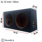 Dubbele MDF subwoofer 12 Inch 30cm 27,5 Liter, Auto diversen, ., Nieuw, Ophalen of Verzenden, .