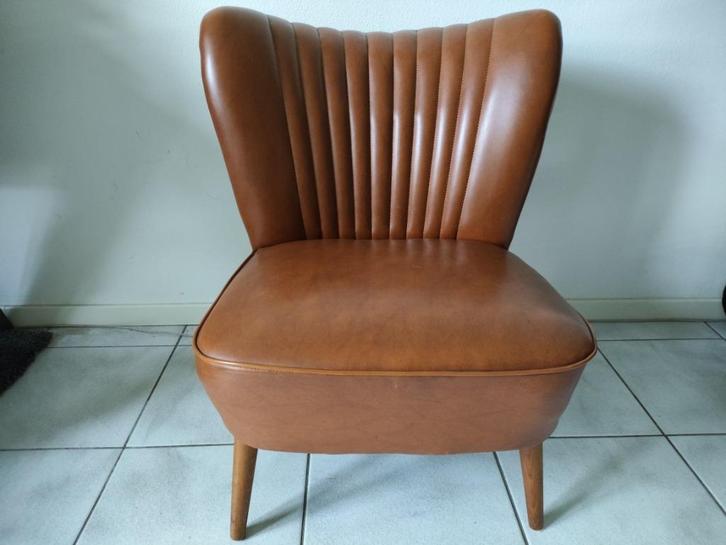 Vintage cocktail fauteuil, Huis en Inrichting, Fauteuils, Gebruikt, 50 tot 75 cm, Minder dan 75 cm, Ophalen