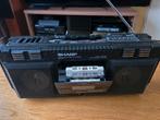 Sharp WQ-T232H  ghettoblaster boombox, Ophalen of Verzenden, Gebruikt, Radio