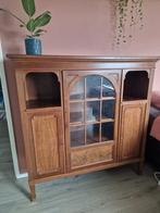 Antieke art deco Pander & Zoon Kast met Glasdeur, Ophalen, Gebruikt, 25 tot 50 cm