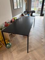 Gratis af te halen vadaag Zwarte eettafel 210x90cm, Huis en Inrichting, Tafels | Eettafels, Ophalen, Gebruikt, 200 cm of meer