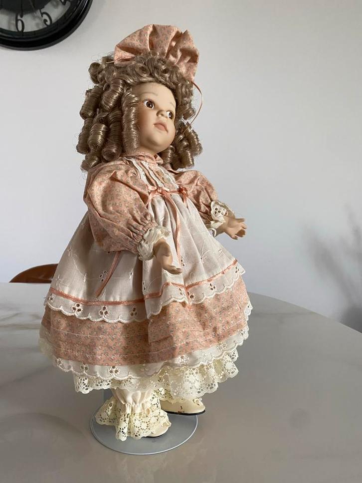 Franklin Mint Gibson Porseleinen Pop, Verzamelen, Poppen, Zo goed als nieuw, Pop, Ophalen