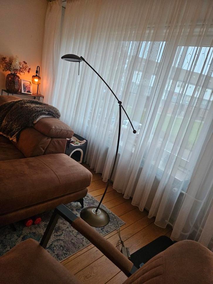 Elegante booglamp, Huis en Inrichting, Lampen | Vloerlampen, Gebruikt, 150 tot 200 cm, Metaal, Ophalen of Verzenden
