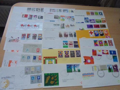 Nederland. Partij ( beschreven, veel potlood) FDC,  toeslag, Postzegels en Munten, Postzegels | Volle albums en Verzamelingen