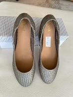 Allan K leren ballerina’s mt 39 metallic taupe/zilver NIEUW, Overige kleuren, Allan K, Nieuw, Ballerina's