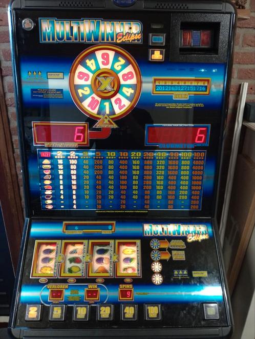 Multiwinner Eclipse gokkast, Verzamelen, Automaten | Gokkasten en Fruitautomaten, Zo goed als nieuw, Euro, Met sleutels, Ophalen of Verzenden