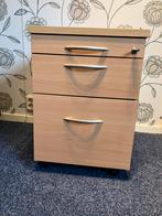 Dossierkastje 3 lades, Huis en Inrichting, Kasten | Roldeurkasten en Archiefkasten, Minder dan 50 cm, Gebruikt, Met slot, Minder dan 100 cm