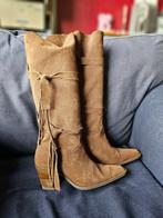 Bruine suede laarzen, Kleding | Dames, Ophalen, Hoge laarzen, Bruin, Zo goed als nieuw