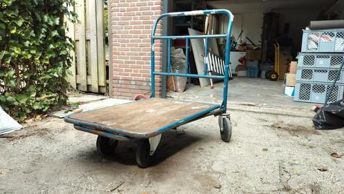 Transport kar, platform wagen, Doe-het-zelf en Verbouw, Transportwagens, Gebruikt, Transportkar, Ophalen