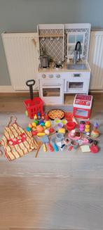 Kidkraft houten speelkeuken met toebehoren, Gebruikt, Speelkeuken, Ophalen