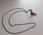 Filigrain zilver ketting eend 800, Ophalen of Verzenden, Zo goed als nieuw, Zilver, Zilver