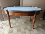 Antieke salontafel met marmeren blad, franse meubel, mahonie, Antiek en Kunst, Ophalen