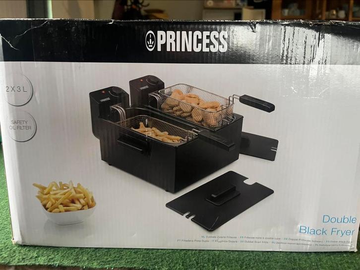 Princess dubbele frituurpan | compleet, Witgoed en Apparatuur, Frituurpannen, Nieuw, 3 tot 4 liter, Duo-friteuse, Ophalen