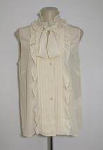 Roomwitte/lichtbeige blouse van 100% zijde by Red Valentino, Verzenden, Zo goed als nieuw, Maat 42/44 (L), Beige