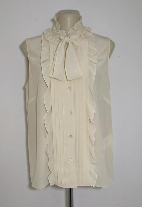 Roomwitte/lichtbeige blouse van 100% zijde by Red Valentino, Kleding | Dames, Blouses en Tunieken, Zo goed als nieuw, Maat 42/44 (L)