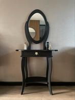 Prachtige antieke kaptafel goud spiegel make-up tafeltje, Huis en Inrichting, Hip hedendaags klassiek, 100 tot 150 cm, Zo goed als nieuw