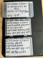 Juliana 2 nette boxen met Guldens  en Capsules  Foto/Adv, Postzegels en Munten, Munten | Nederland, 1 gulden, Koningin Juliana