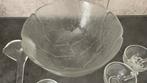Glazen Bowlset met Kom, Lepel en 7 Kopjes, Ophalen of Verzenden