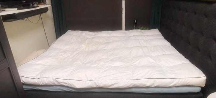 Eendenveren matras topper, Huis en Inrichting, Slaapkamer | Matrassen en Bedbodems, Zo goed als nieuw, Matras, 160 cm, 200 cm
