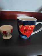 DELFTS eierdopje en mok met tulpen, Ophalen of Verzenden, Zo goed als nieuw, Overige stijlen, Kop(pen) en/of Schotel(s)