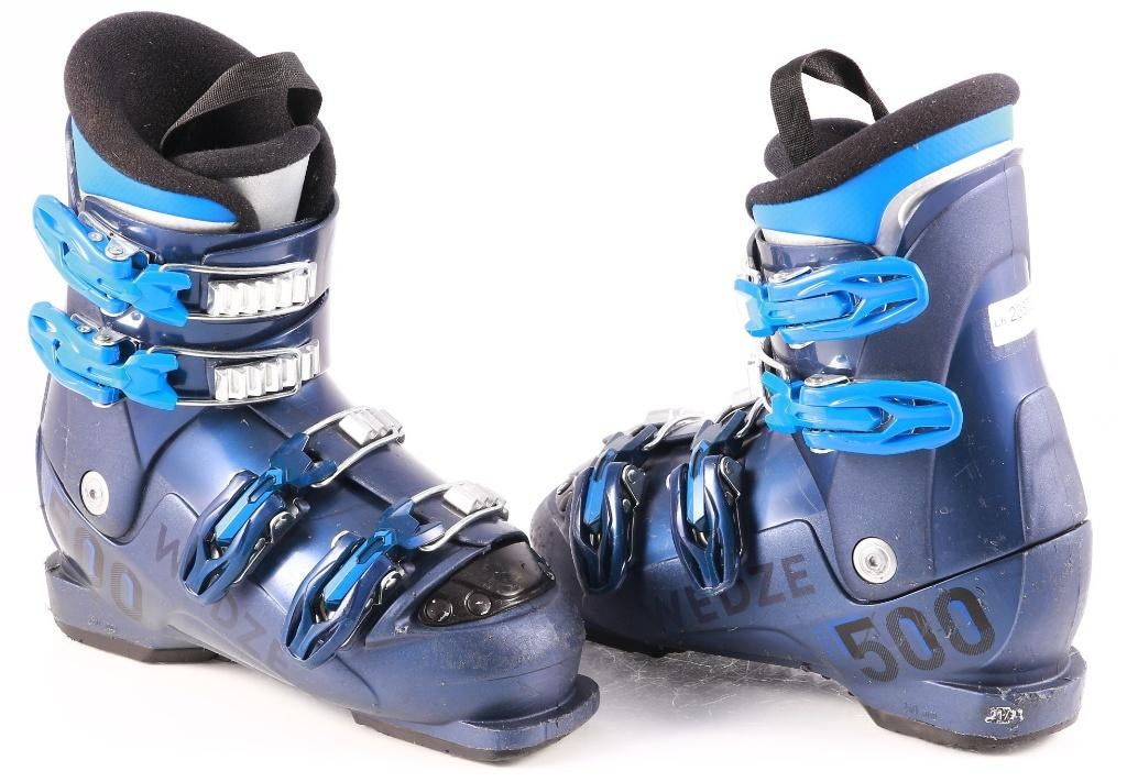 33 34 EU kinder skischoenen WEDZE 500, dark blue, Overige merken, Gebruikt, 100 tot 140 cm, Schoenen