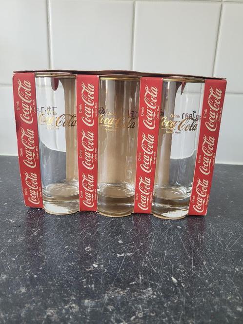 Coca Cola hoge glazen (vintage, zeldzaam), Antiek en Kunst, Antiek | Glas en Kristal, Ophalen