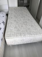 Boxspring, Huis en Inrichting, Slaapkamer | Boxsprings, Crème, 90 cm, Gebruikt, Eenpersoons