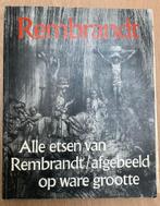 Alle etsen van Renbrandt afgebeeld op ware grootte, Boeken, Ophalen of Verzenden, Gelezen, Overige onderwerpen