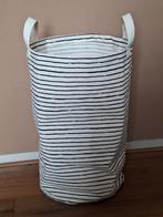 Ikea gestreepte stoffen wasmand, Huis en Inrichting, Ophalen, Zo goed als nieuw, Rond, Riet