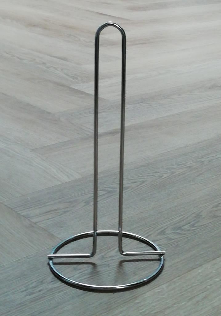 Keukenrolhouder van glanzend metaal., Ophalen of Verzenden, Zo goed als nieuw