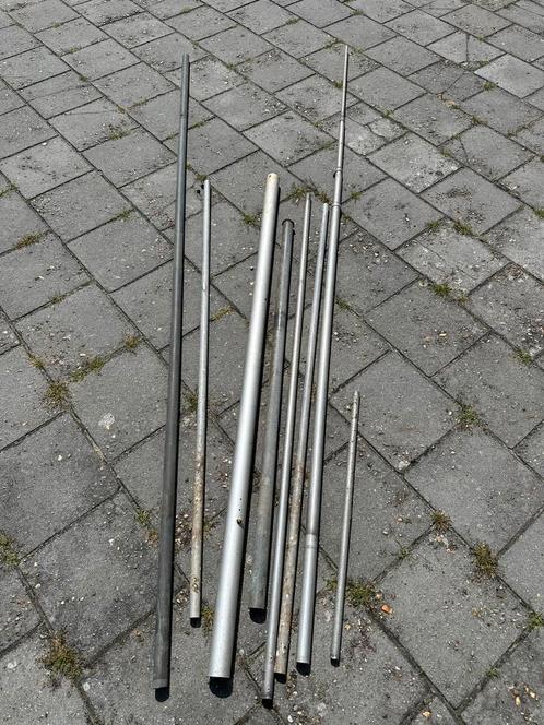 IJzeren buizen diverse maten, Doe-het-zelf en Verbouw, Buizen en Afvoer, Gebruikt, Rechte buis, Overige materialen, Ophalen