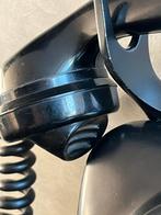 Vintage Zwarte Telefoon met Draaischijf, Telecommunicatie, Vaste telefoons | Niet Draadloos, Ophalen of Verzenden, Gebruikt, Met draaischijf