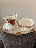 Royal Albert Old Country Roses kop, schotel en roomstel, Ophalen of Verzenden, Zo goed als nieuw, Overige stijlen, Kop(pen) en/of Schotel(s)