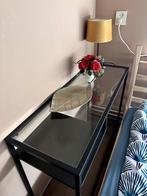 Side table, Huis en Inrichting, Tafels | Sidetables, Ophalen, 50 tot 100 cm, Zo goed als nieuw, Glas