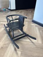 Hobbelpaard hout zwart, Ophalen, Zo goed als nieuw, Schommelstoel