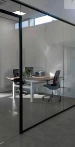 Glazen wanden / Kantoor Wanden / Scheidingswanden, Doe-het-zelf en Verbouw, Glas en Ramen, Ophalen, Gebruikt, Overige typen, 160 cm of meer