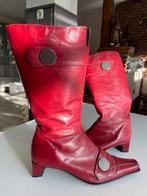 Wijnrode Kuitlaarzen, Kleding | Dames, Schoenen, Hoge laarzen, Ophalen of Verzenden, Gedragen, Rood