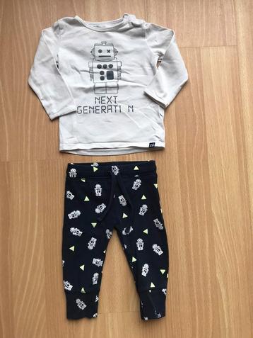 Z8 setje jongen longsleeve en broek robot maat 62 / 68 beschikbaar voor biedingen