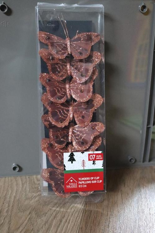 Vlinders met klip voor kerst, Diversen, Kerst, Ophalen of Verzenden