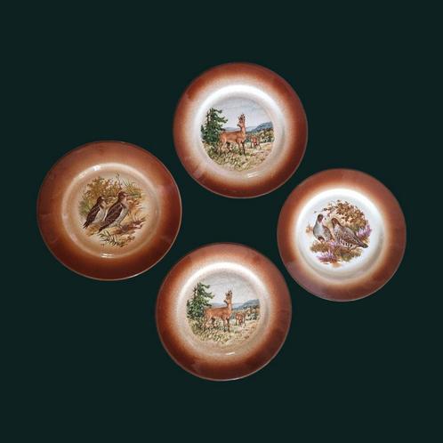 4 prachtige vintage dinerborden, Antiek en Kunst, Antiek | Servies los, Ophalen of Verzenden