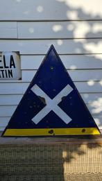 Emaille Spoorwegbord Reclame, Ophalen, Gebruikt, Reclamebord