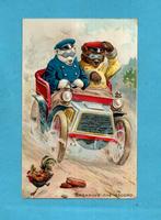 Pracht oude Teddy Beren kaart M405 " Breaking the Record ", Verzenden, Voor 1920, Ongelopen, Sterren en Beroemdheden