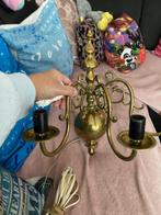 3armige koperen wandlamp, Antiek en Kunst, Antiek | Lampen, Ophalen of Verzenden