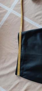 Kort zwart leren rokje  gevoerd  ong maat M'-L, Ophalen, Maat 38/40 (M), Zwart, Boven de knie