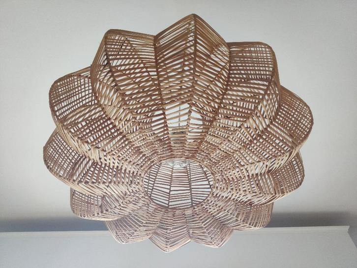 Rotan hanglamp, Huis en Inrichting, Lampen | Hanglampen, Nieuw, 75 cm of meer, Overige materialen, Ophalen of Verzenden