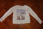 H&M sweater trui, wit blauw fotoprint wild pinguins 134/140, Kinderen en Baby's, Kinderkleding | Maat 134, Meisje, Trui of Vest