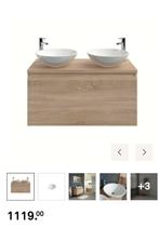 Bruynzeel Nerano badkamerkast 100cm, 100 tot 150 cm, Ophalen of Verzenden, Zo goed als nieuw, Minder dan 100 cm